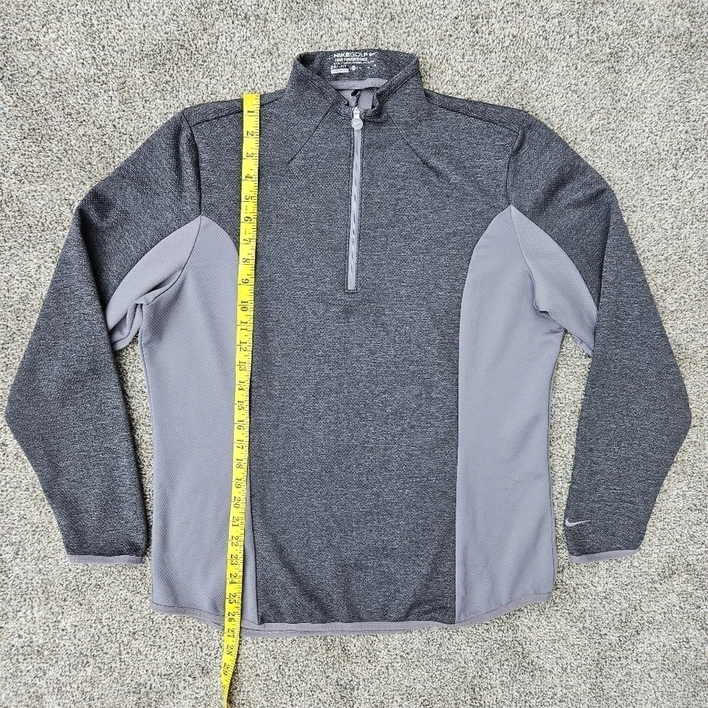 Nike Dri-Fit Golf Tour Performance 1/4 Zip Gray Stretch Pullover Shirt Womens XL